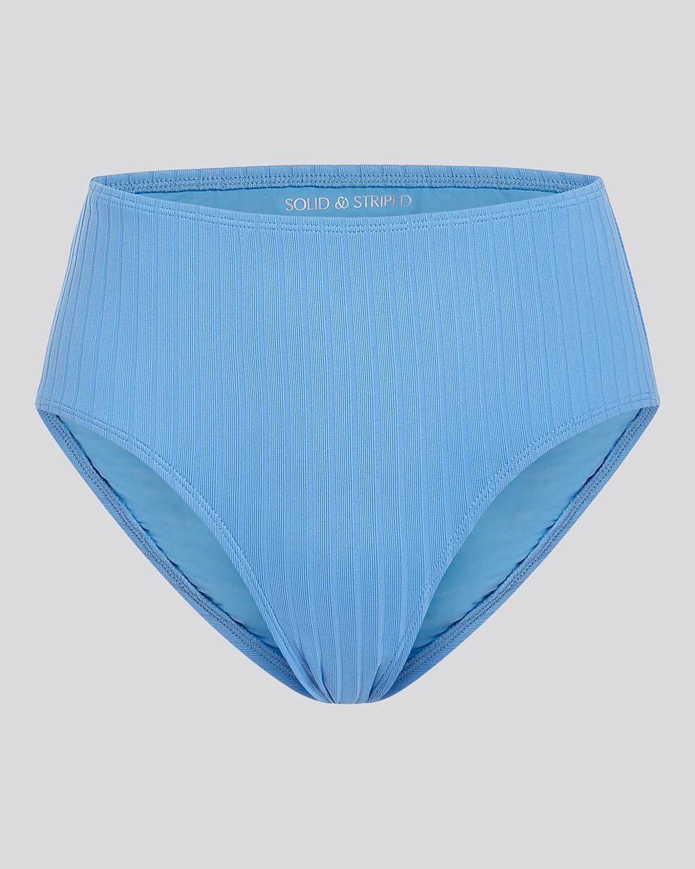 The Lilo Ribbed Bikini Bottom in Marina Blue | Solid & Striped