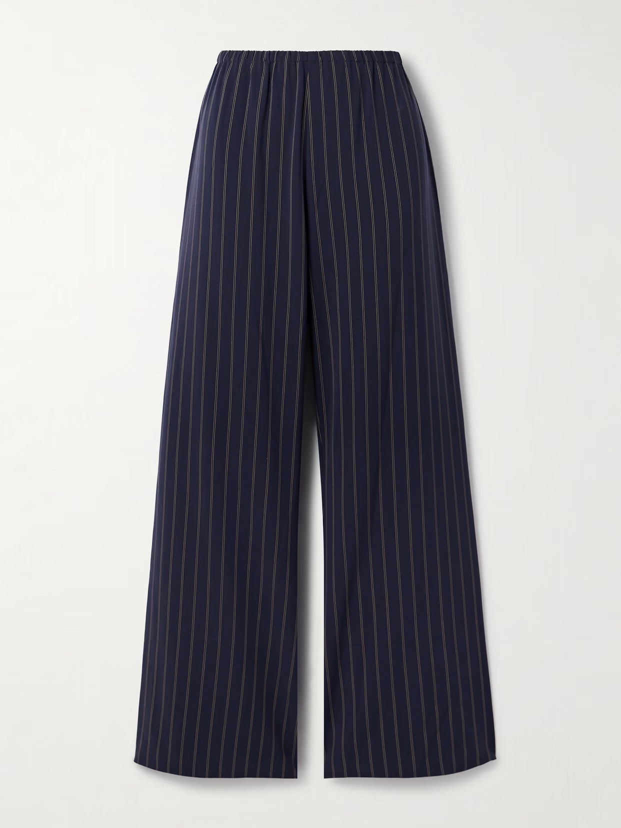 La Ligne - Colby Striped Crepe Wide-leg Pants - Blue | NET-A-PORTER (US)