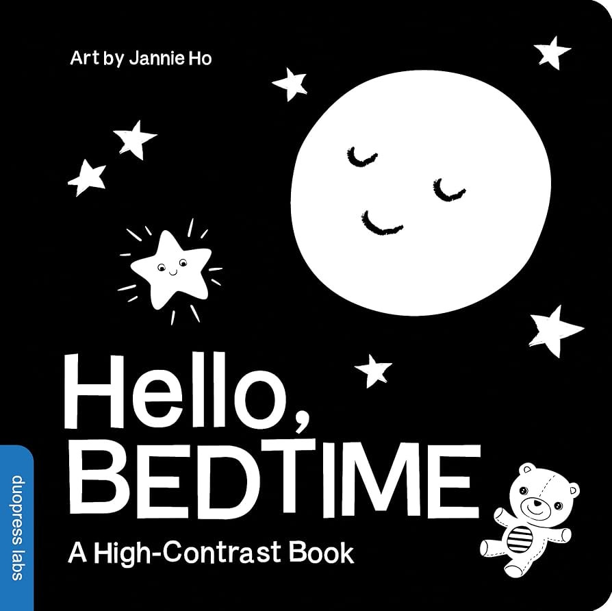 Hello, Bedtime: A High-Contrast Board Book for Babies, Perfect for a Shower Gift (High-Contrast B... | Amazon (US)