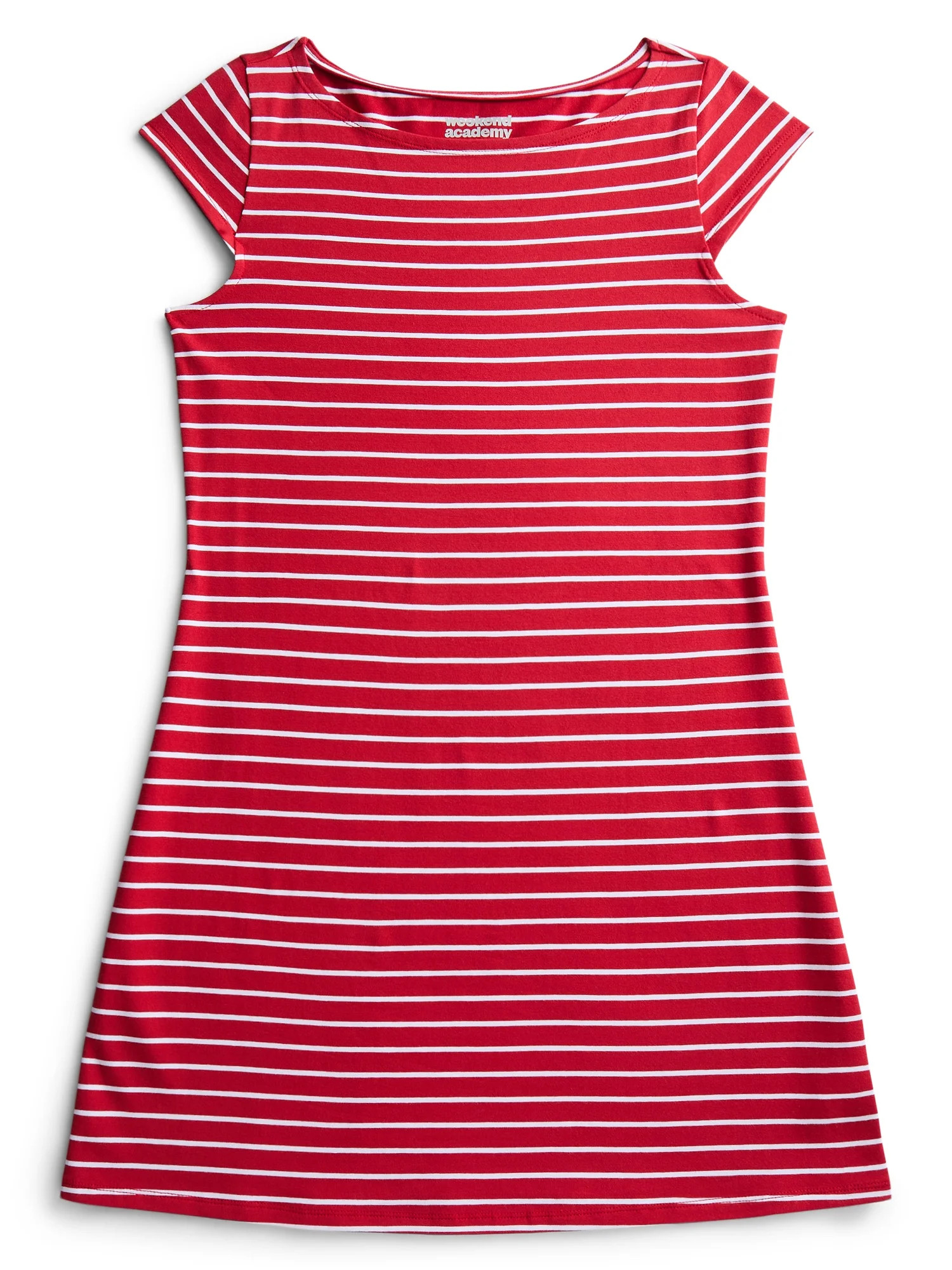 Weekend Academy Girls Knit Dress with Short Sleeves, Sizes 4-18 | Walmart (US)