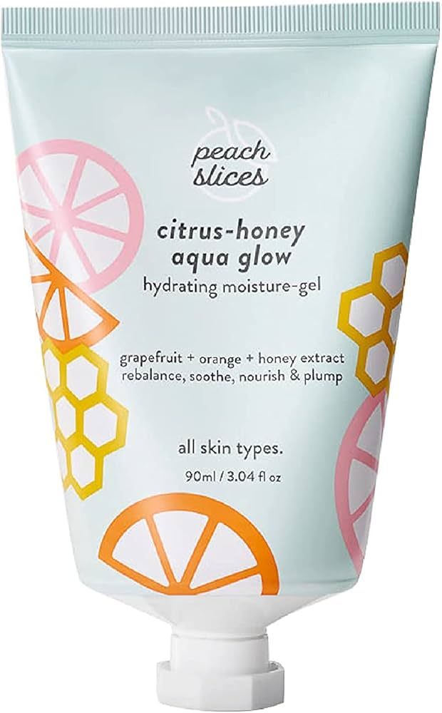 Peach Slices | Citrus-Honey Aqua Glow | Hydrating Moisture Gel | Face Moisturizer | For Sensitive... | Amazon (US)