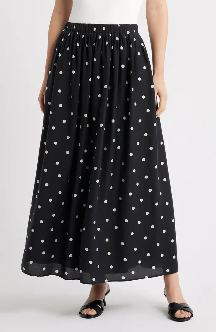 Caslon® Print Pleated Maxi Skirt | Nordstrom | Nordstrom