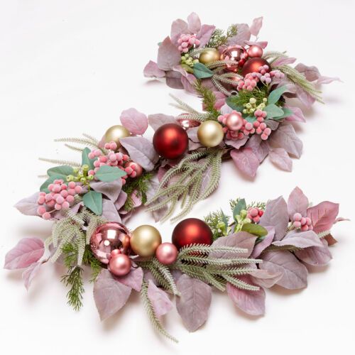 Brylanehome Christmas Blush Christmas Garland, Pink Multi 196438789829 | eBay | eBay US