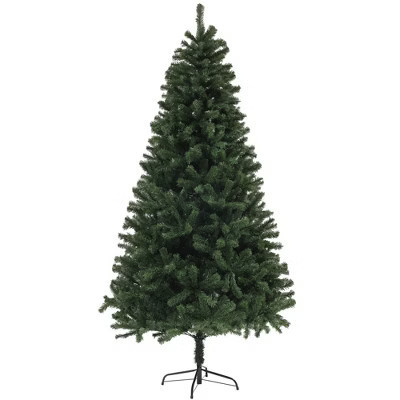 7.5ft Artificial Christmas Tree, Xmas Tree with 1346 Branch Tips, Auto Open, Holiday D¹Ècor with Steel Base for Home Office, Green | Target