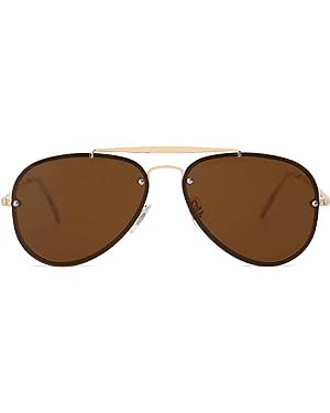 SOJOS Men's Women's Sunglasses, Rimless Metal Frame SJ1105 | Amazon (US)