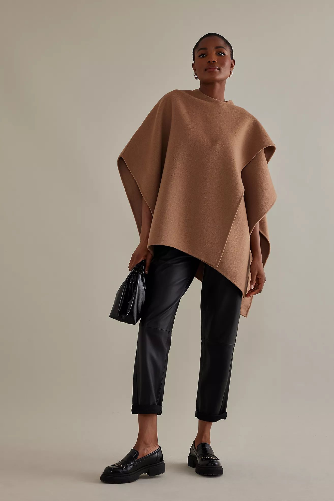 ALIGNE Journey Recycled Wool-Blend Wrap Cape | Anthropologie (UK)