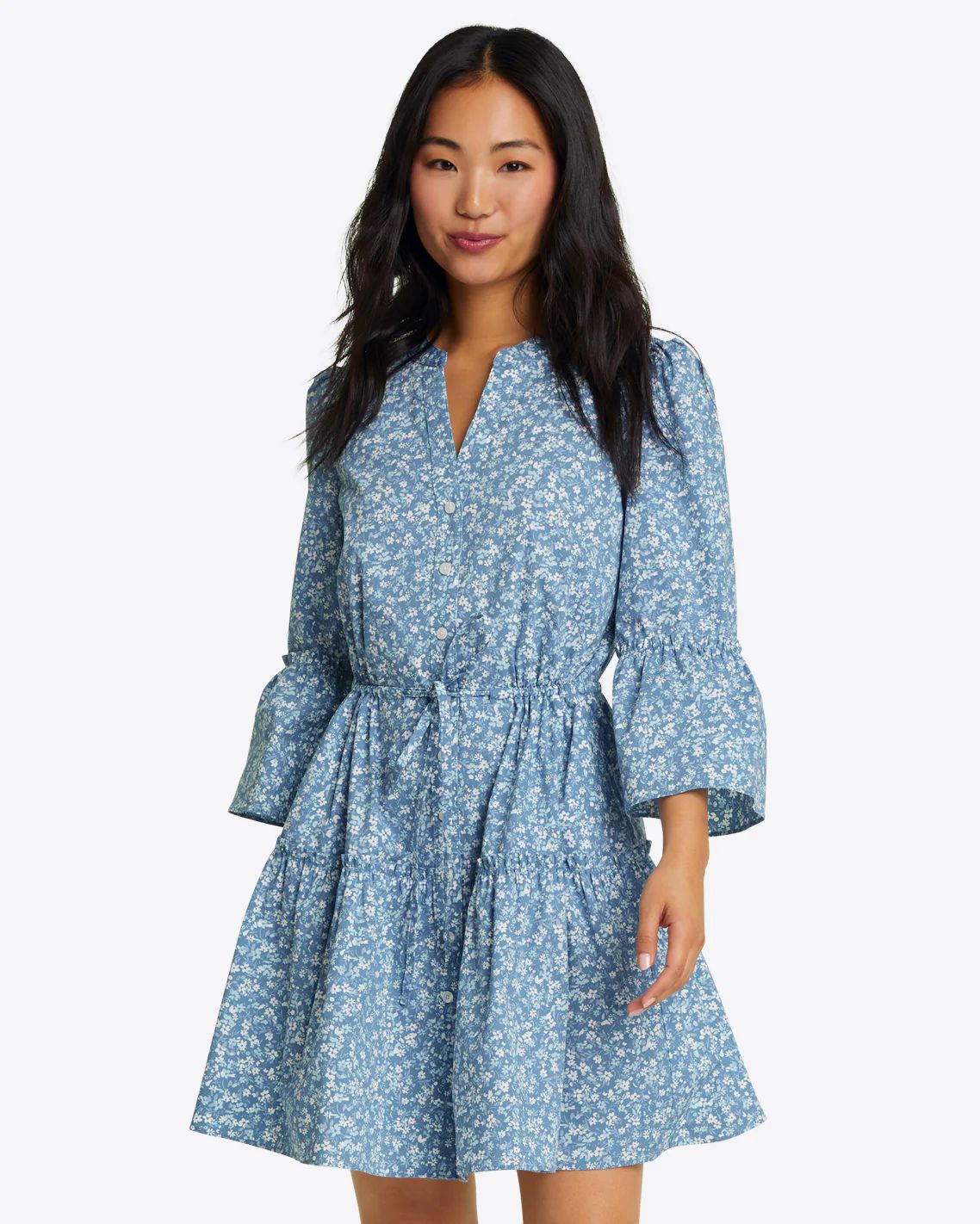 Avery Shirtdress in Bluebell Floral | Draper James (US)