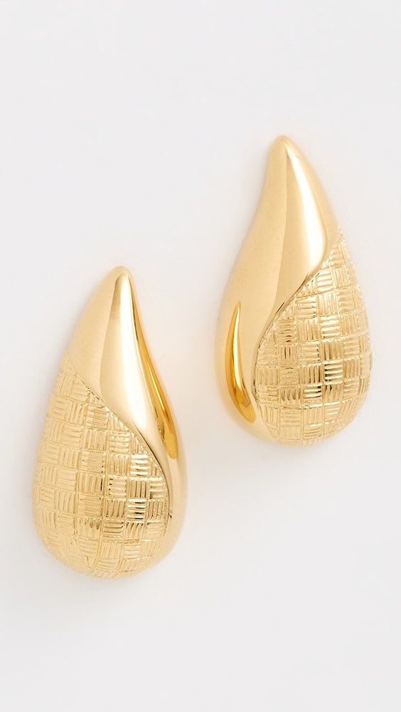 Woven Wave Tear Drop Earrings | Shopbop