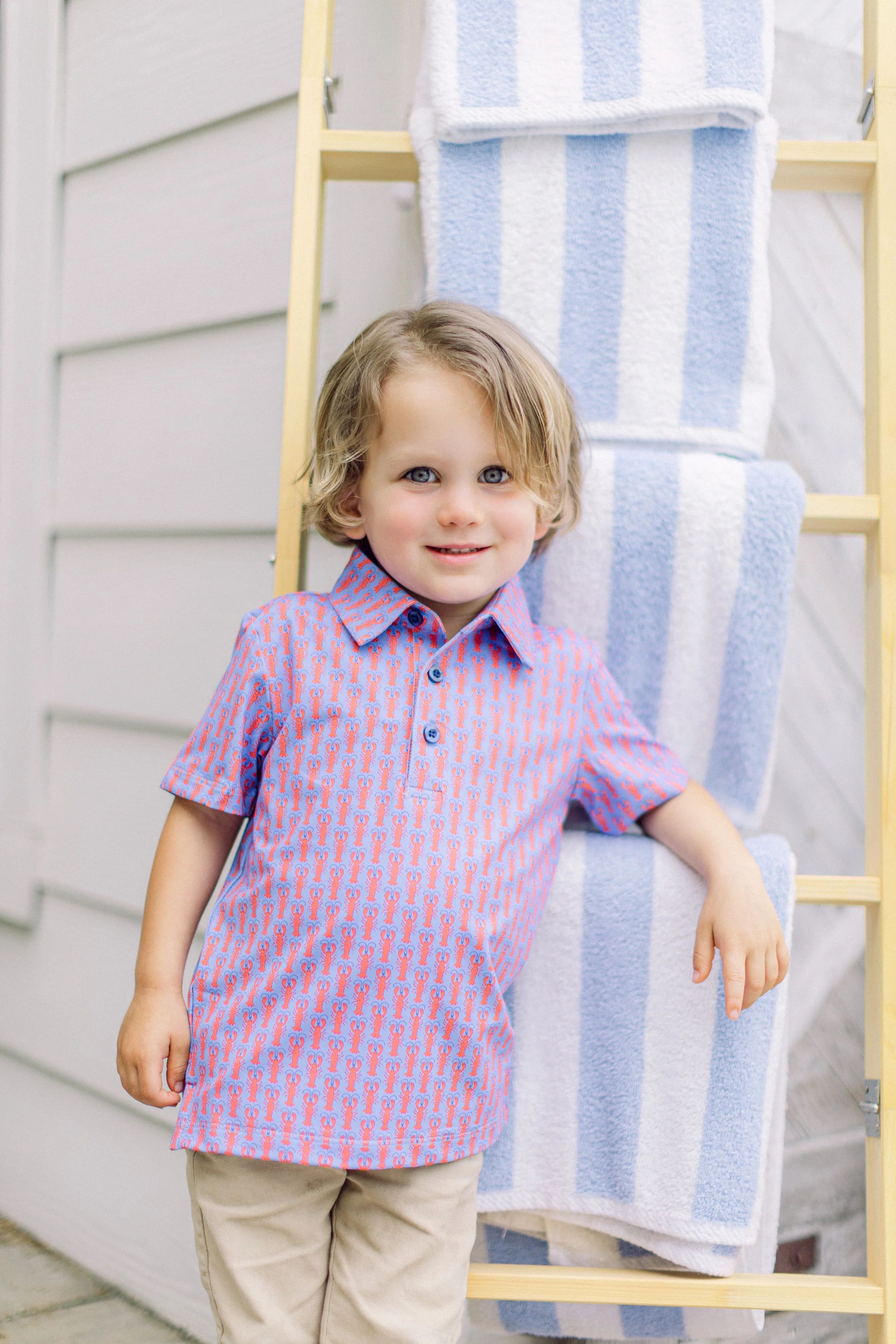 Lobster Boys&#39; Polo | Poppy Kids Co