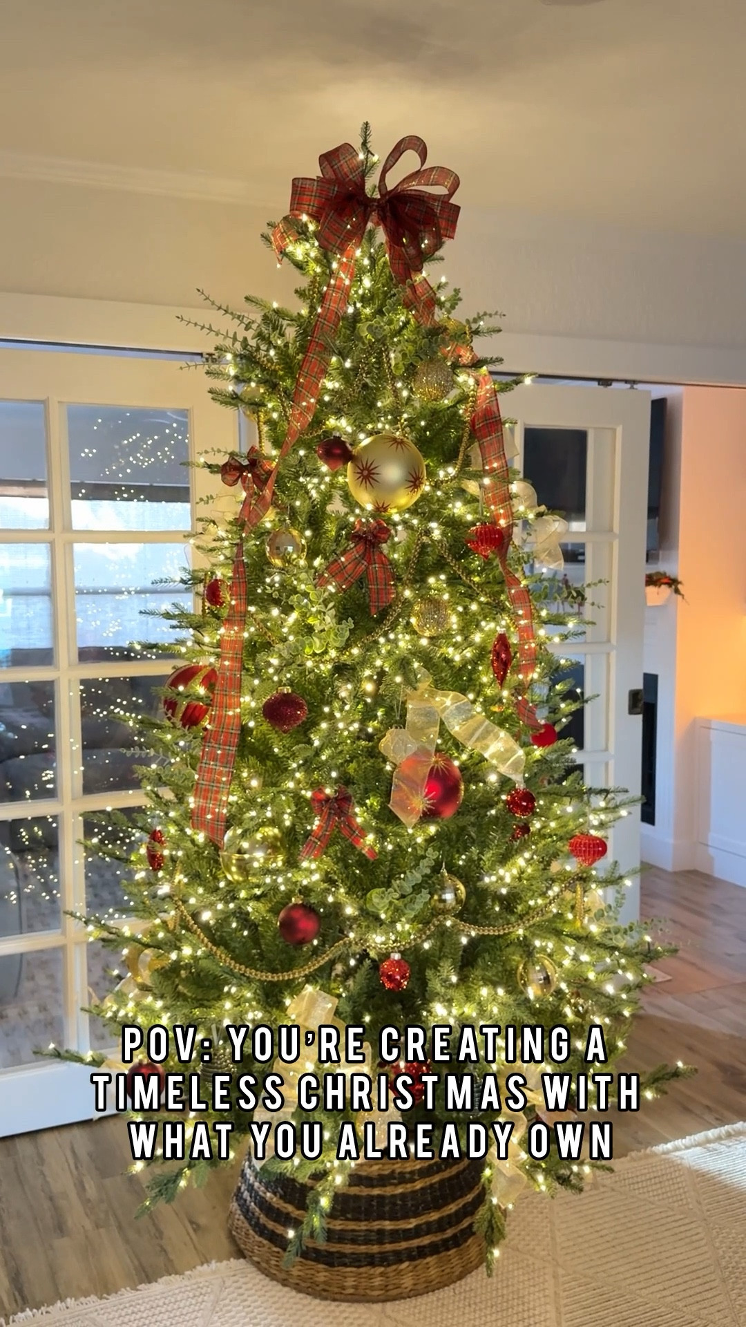 Christmas tree decorated. #ralphlauren #holiday #christmasdecor #holidaydecor 

#LTKFamily #LTKHome #LTKHoliday