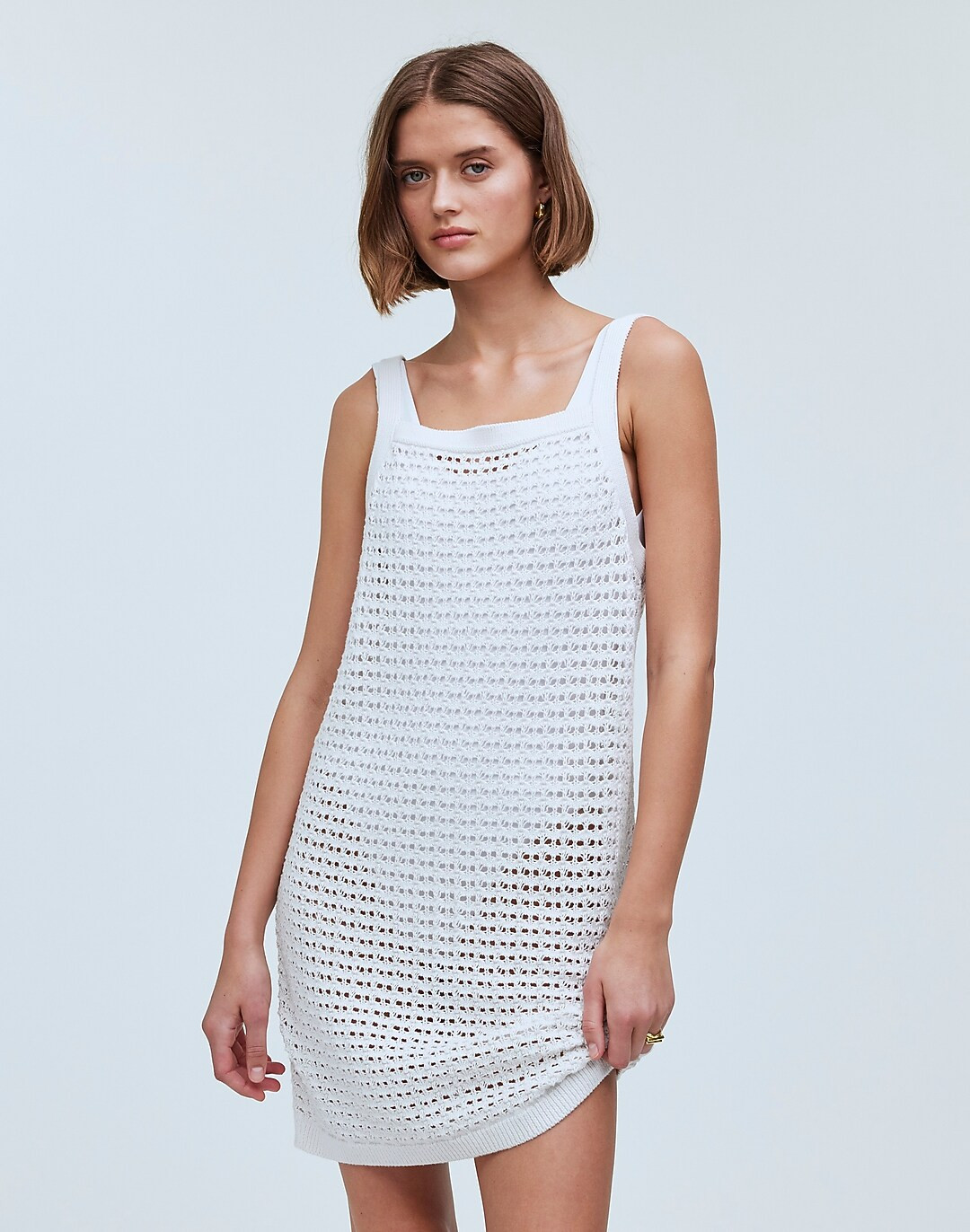 Crochet Cutaway Cover-Up Midi Dress | Madewell
