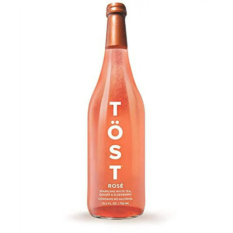 TÖST Rosé All-Natural Non-Alcoholic Sparkling Beverage Refresher with White tea, Elderberry, Gi... | Walmart (US)