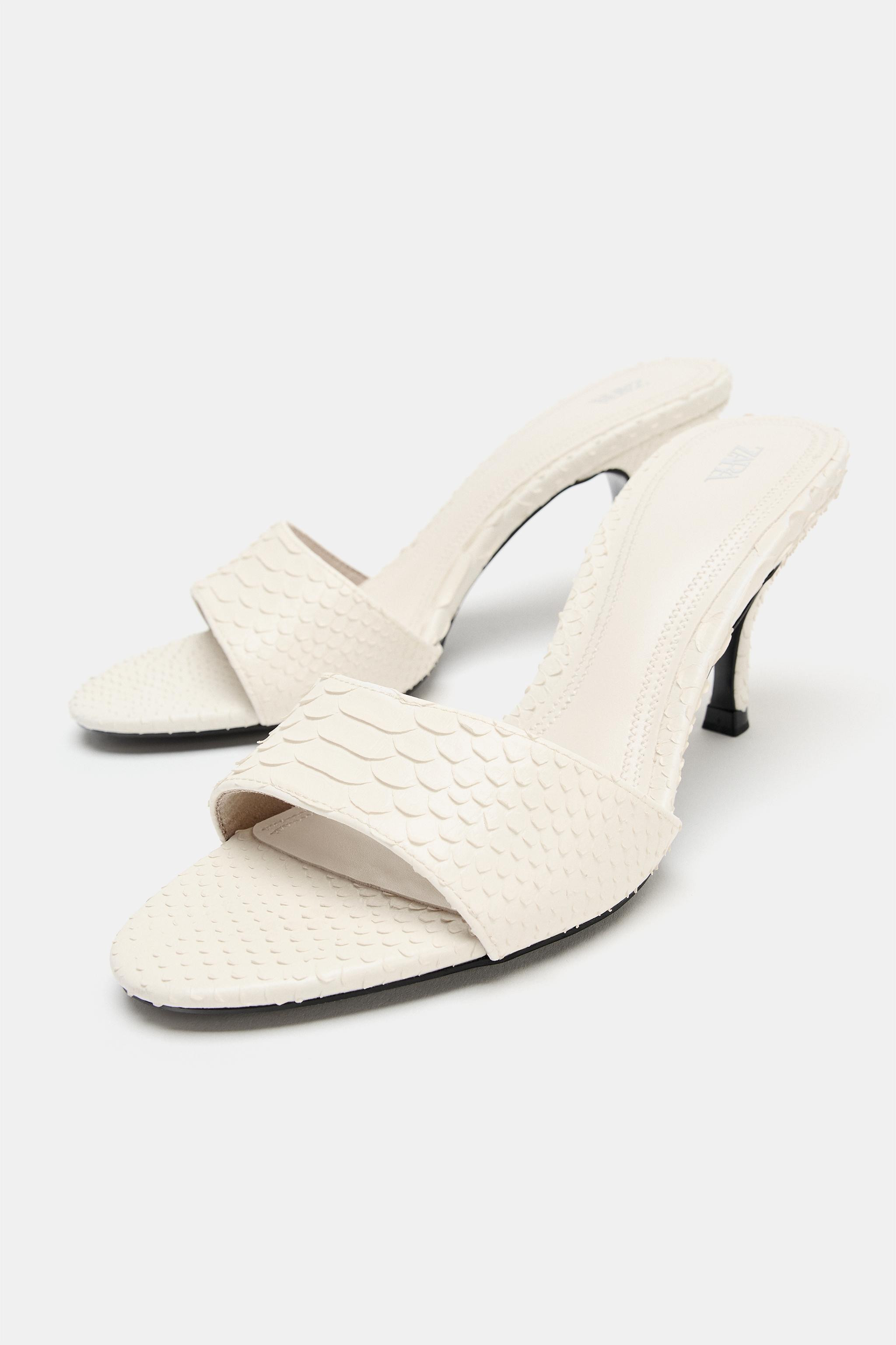 SANDALI CON TACCO E STAMPA ANIMALIER | Zara IT