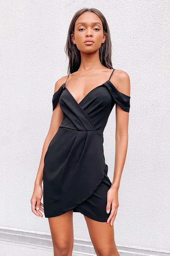 Love So Sweet Black Off-the-Shoulder Bodycon Dress | Lulus (US)