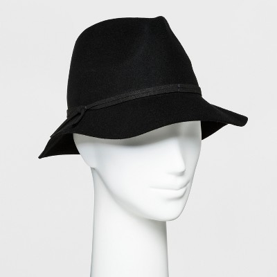 Women's Down Brim Felt Fedora - A New Day™ | Target