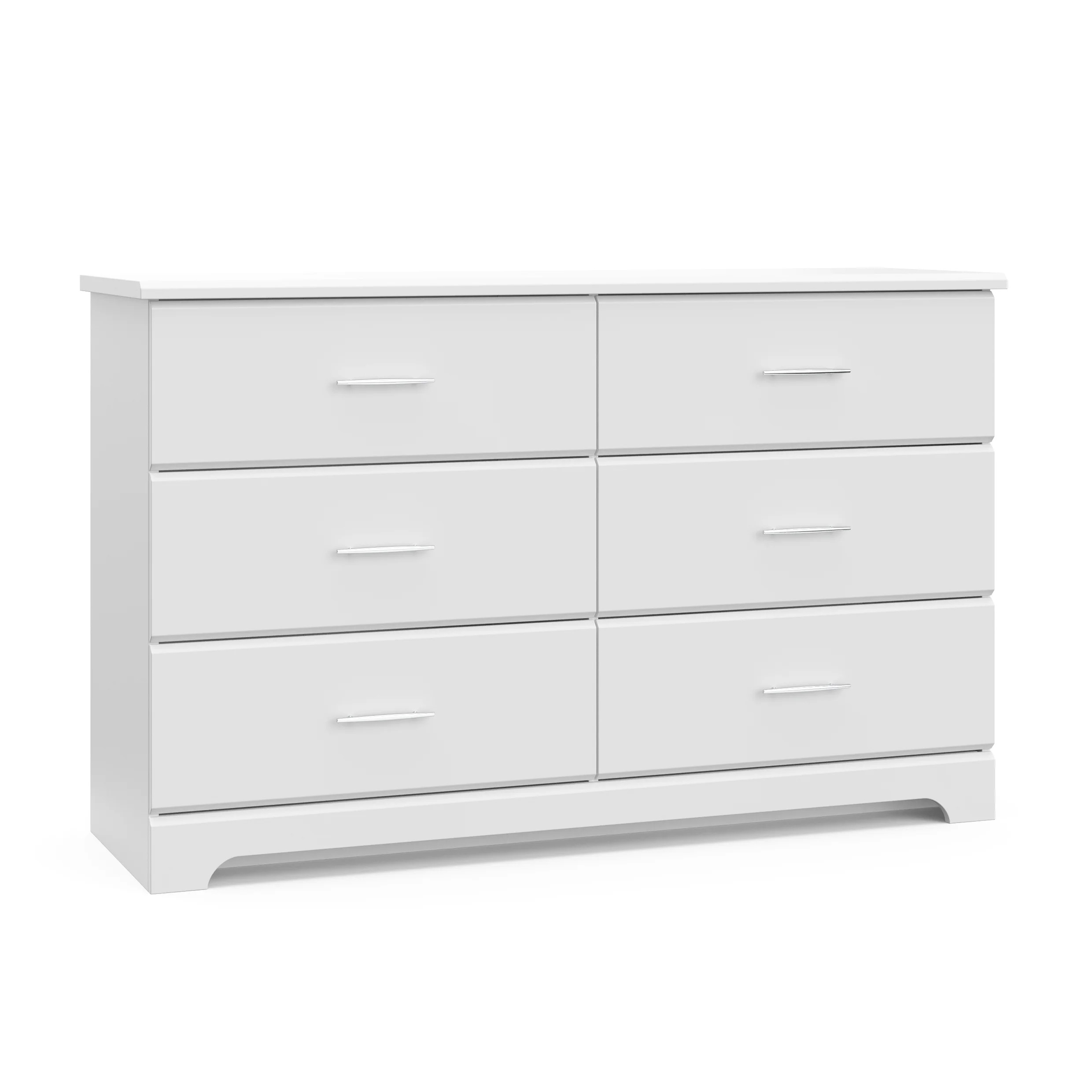 Storkcraft Brookside 6 Drawer Modern Double Dresser White | Walmart (US)
