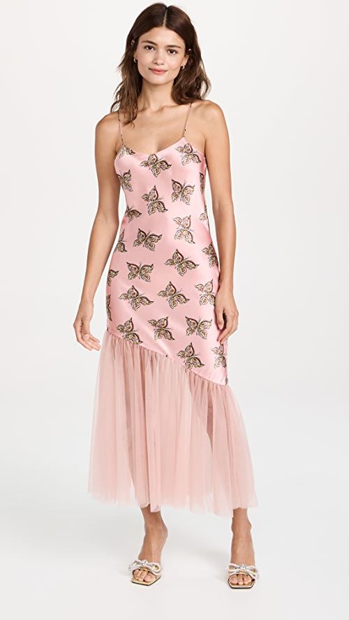 Rodarte Pink Butterfly Silk Dress | SHOPBOP | Shopbop