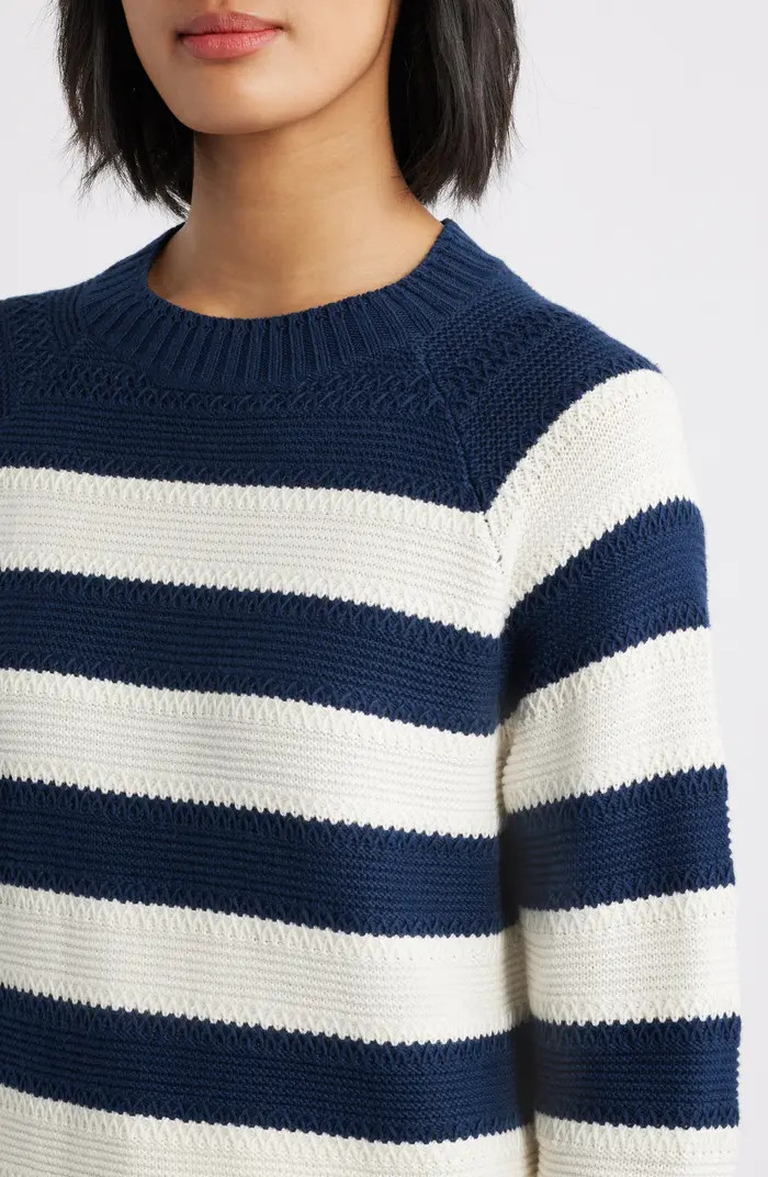 Stripe Lightweight Mix Stitch Sweater | Nordstrom