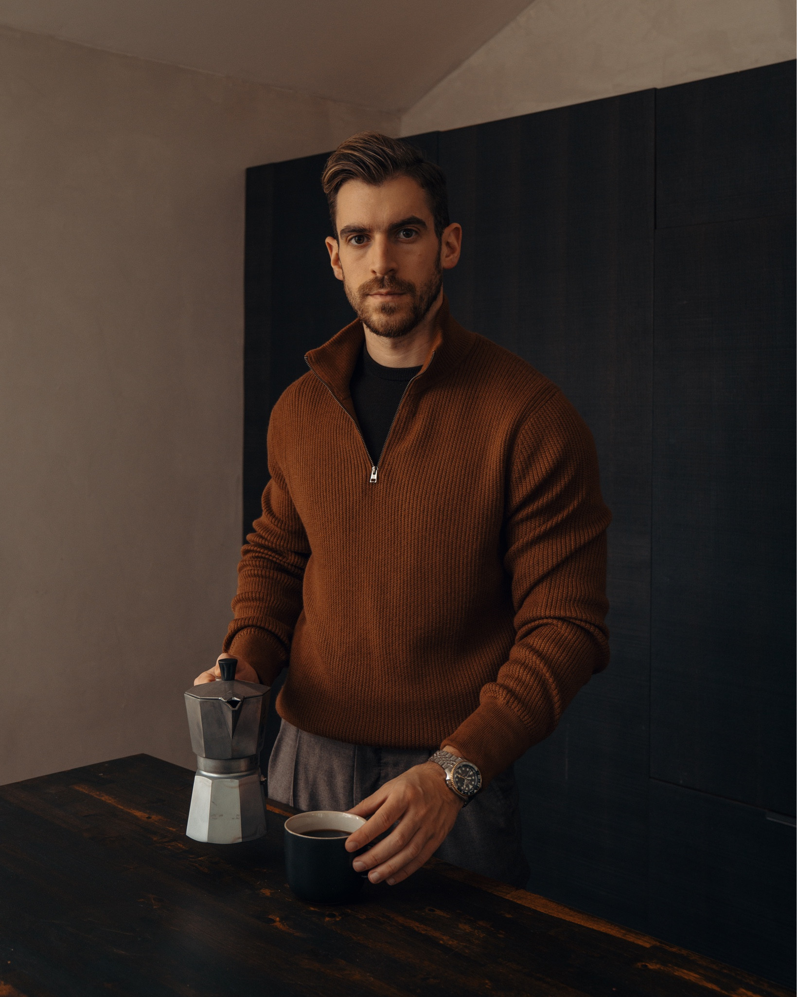 Sweater weather is here! ☕️🍂 #mensfashion #menswear 