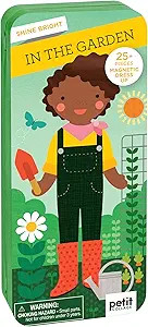 Petit Collage: Shine Bright - in The Garden Magnetic Dress-Up Toy Magnetic Game Board with Mix an... | Amazon (US)