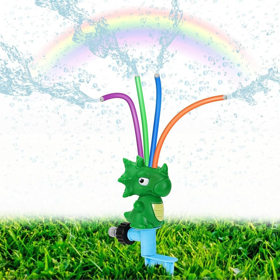 HeySplash Water Sprinkler Toy, Spinning Dinosaur Kids Sprinkler Toy, Summer Water Toys Splashing ... | Amazon (US)