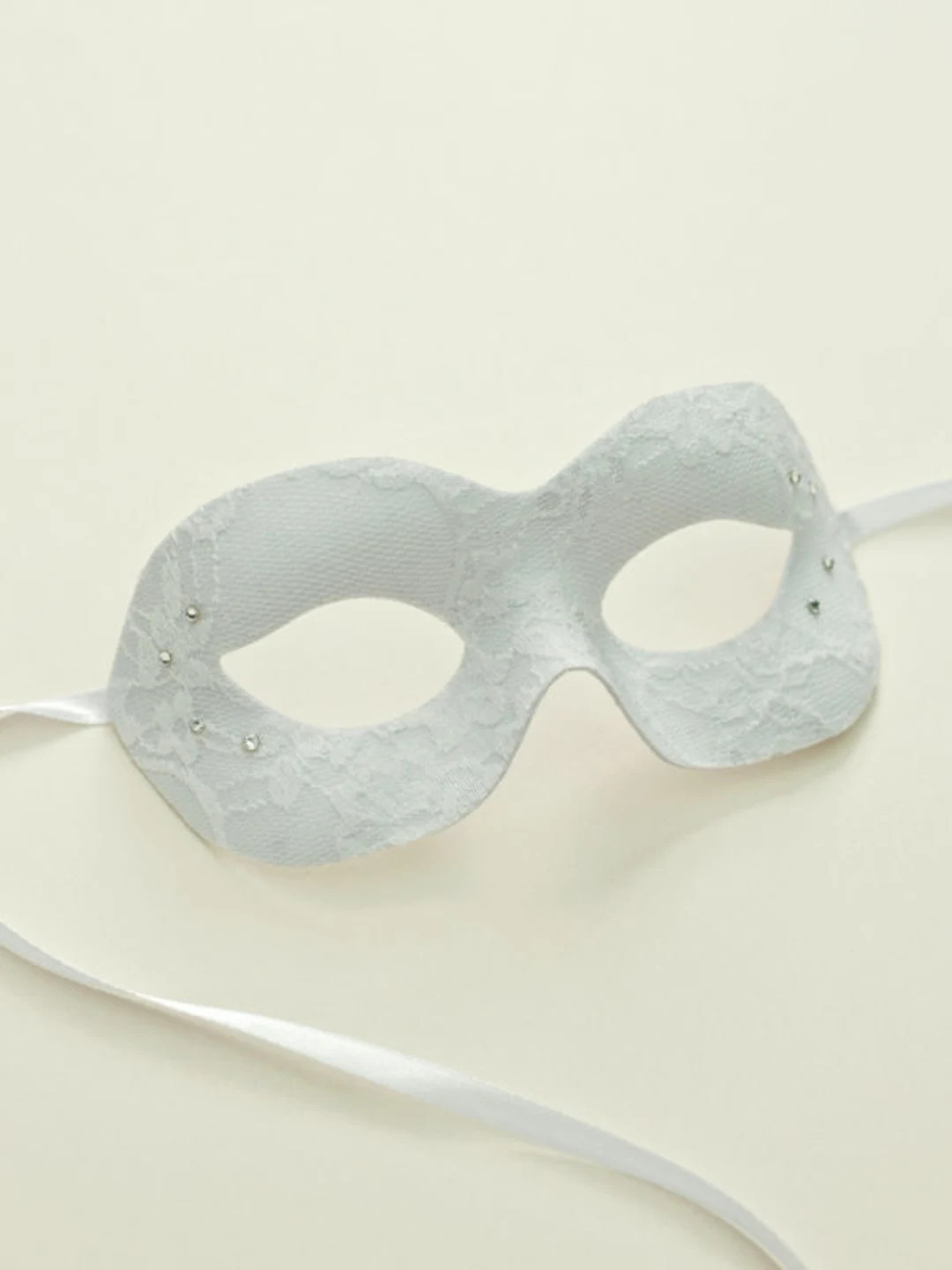 Handmade Cinderella Story White Ivory Lace & Crystal Masquerade Mask - Etsy | Etsy (US)