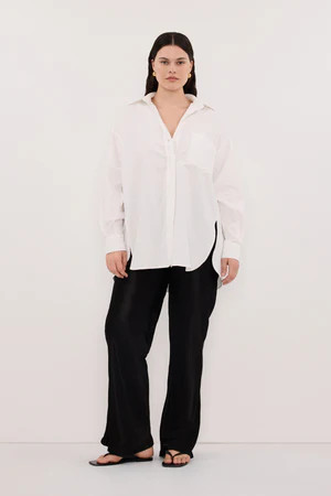 NIKKI BLACK SATIN BIAS PANT | DISSH
