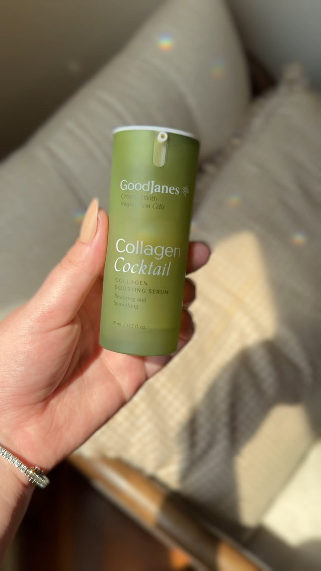 I have been loving Good Jane’s collagen cocktail (Botox in a bottle) I’ve been trying to introduce a lot of products the help with collagen production both externally and internally. I put this collagen serum on everyday and take vital proteins collagen powder in my coffee everyday. I’m hoping it will help with collagen production in my face but also stretch marks
