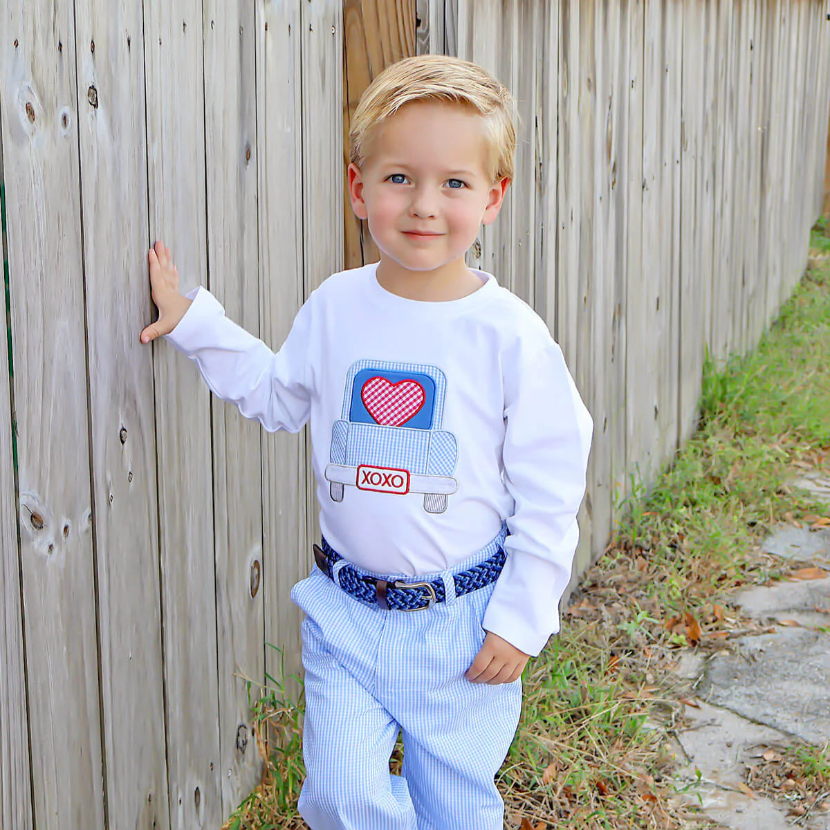 Heart Truck White Long Sleeve Shirt | Classic Whimsy