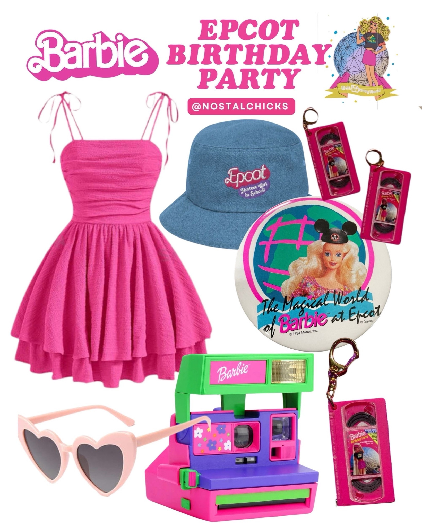 Epcot birthday Barbie 
#epcot #barbie #barbiestyle #disneystyle #90s #90sstyle