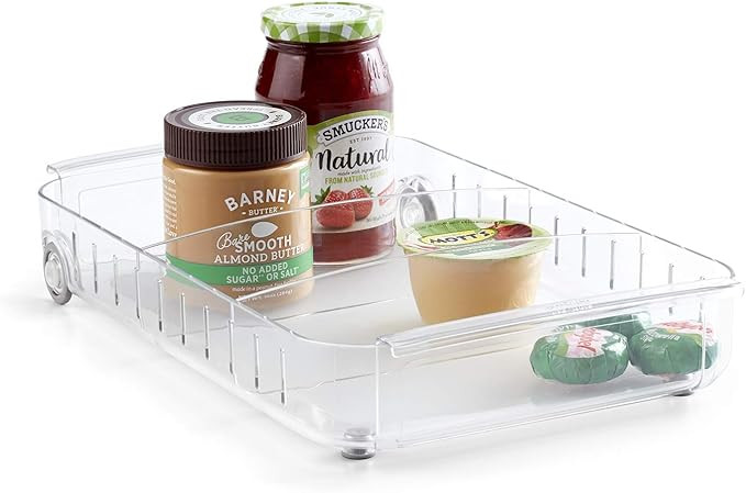Amazon.com: YouCopia RollOut Fridge Caddy, 9" Wide, Clear: Home & Kitchen | Amazon (US)