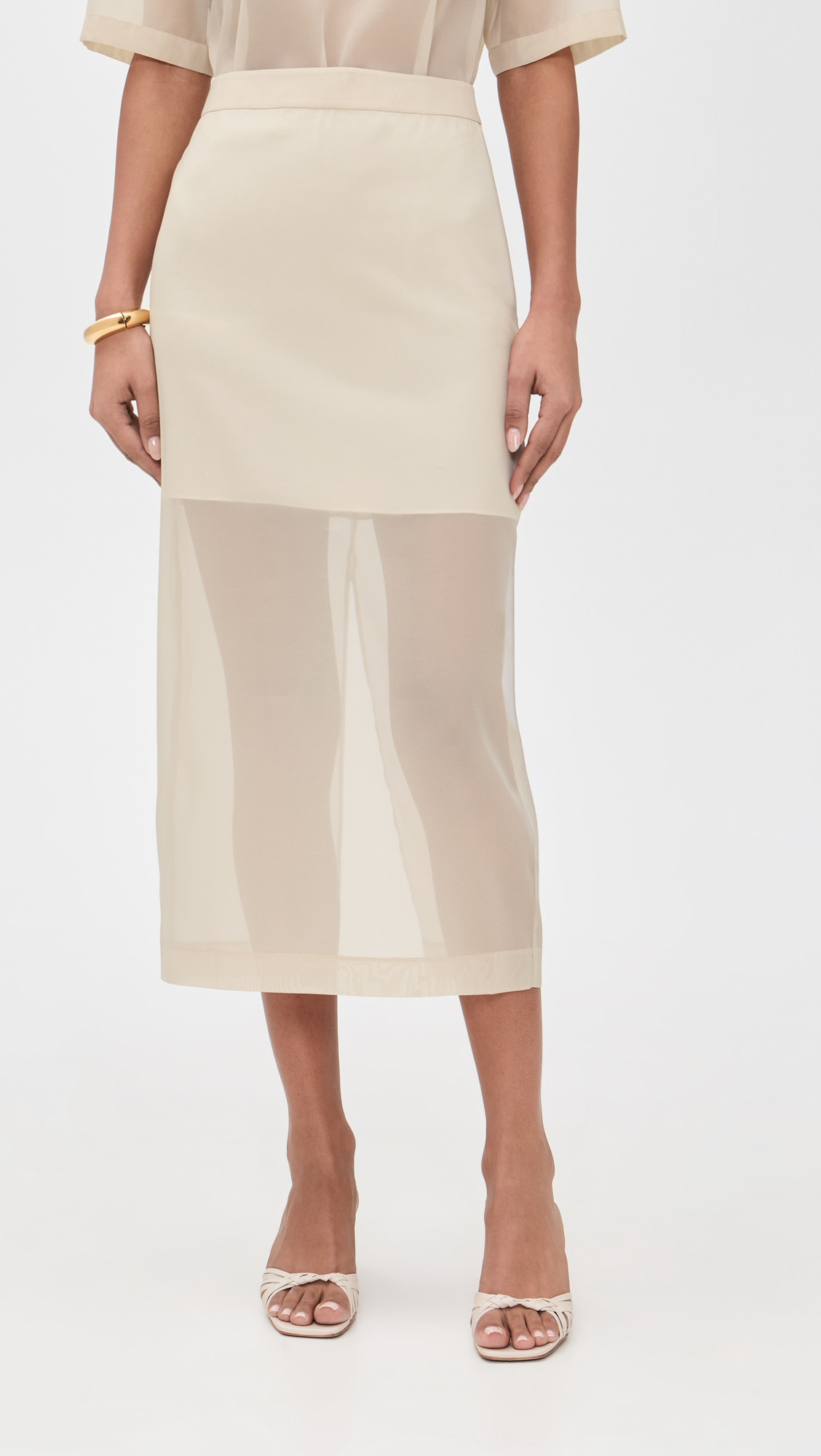 LE BOP Olivia Organza Skirt Mahogany 4 | Shopbop
