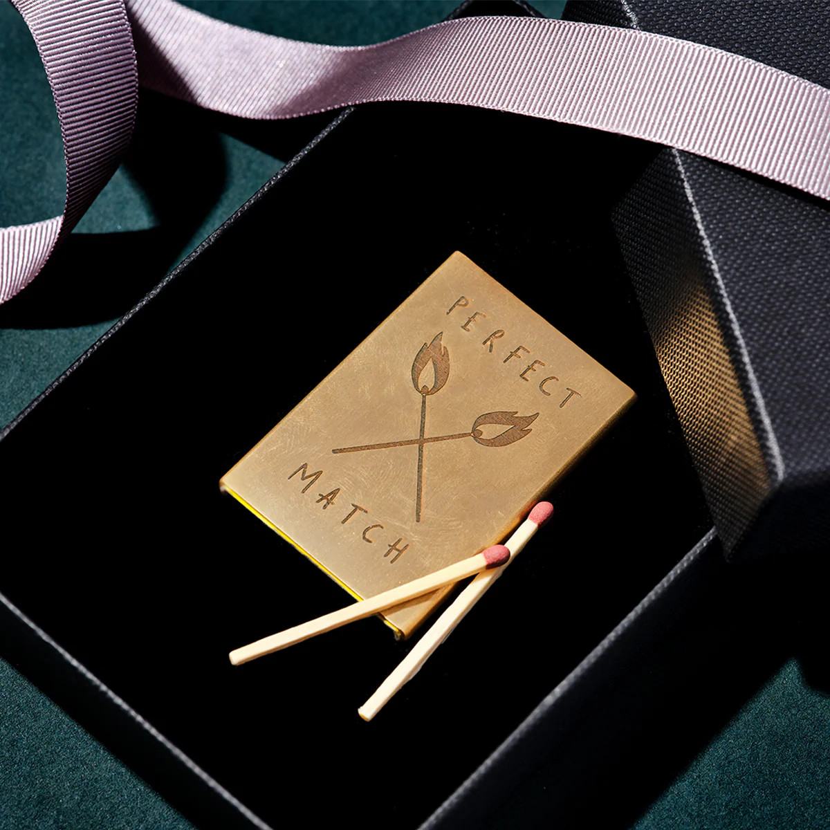 Personalised Engraved Brass Match Box | Homeware Gifts | Not Another Bill | Not Another Bill