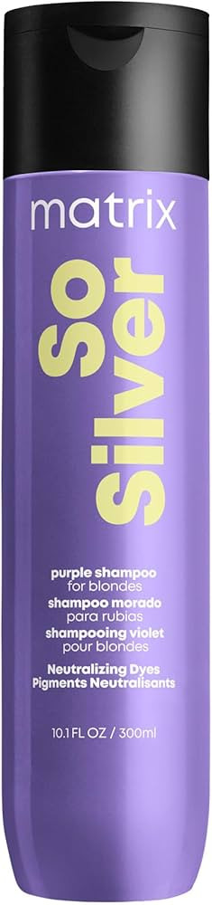 Matrix So Silver Purple Shampoo - Neutralizes Yellow Tones, Color Depositing, Brightening & Tonin... | Amazon (US)