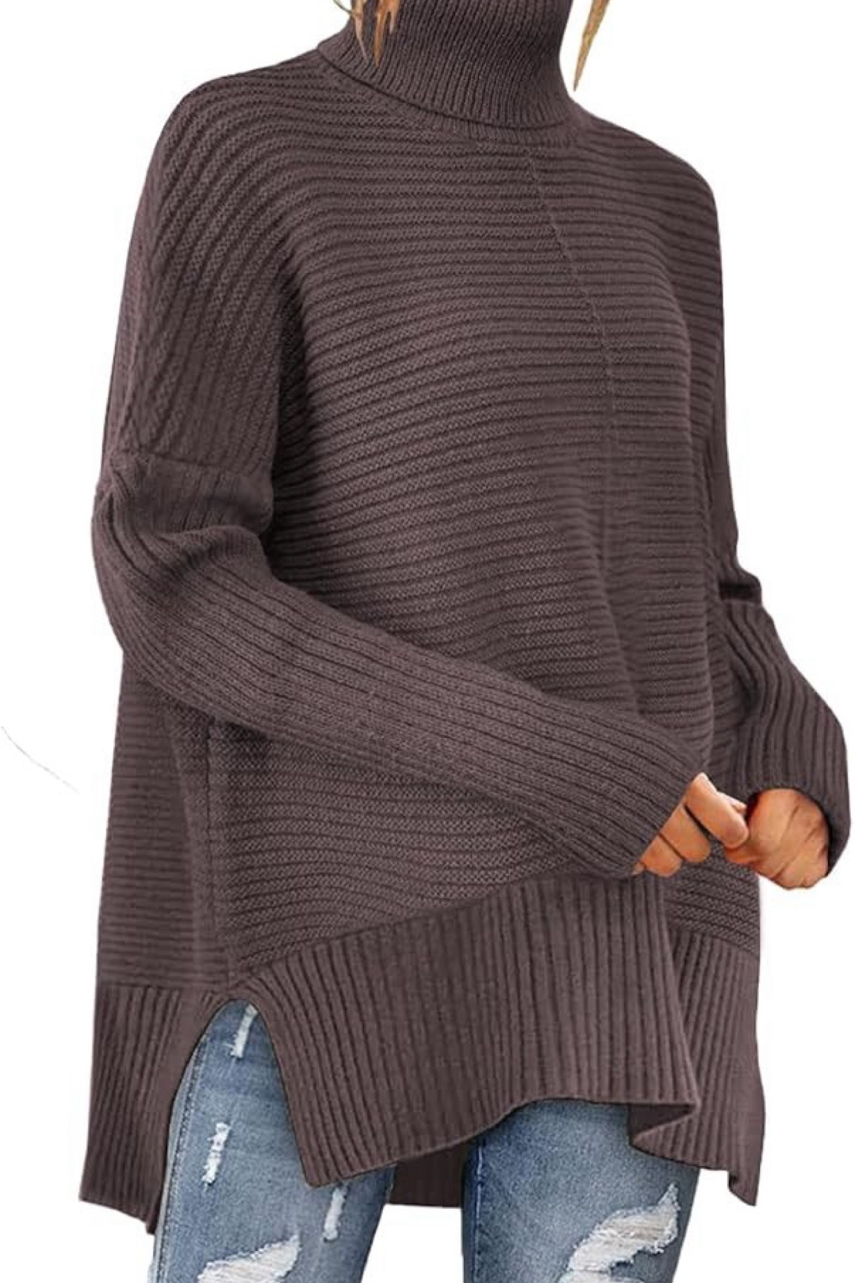 I just got this sweater from Amazon and absolutely love it.  It is fall vibes! #fallsweater #amazon #fallfashion