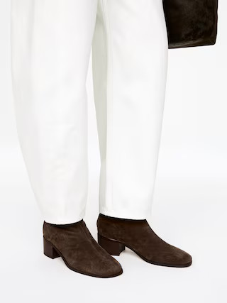 Suede Ankle Boots – Brown – Women – ARKET GB | Arket UK