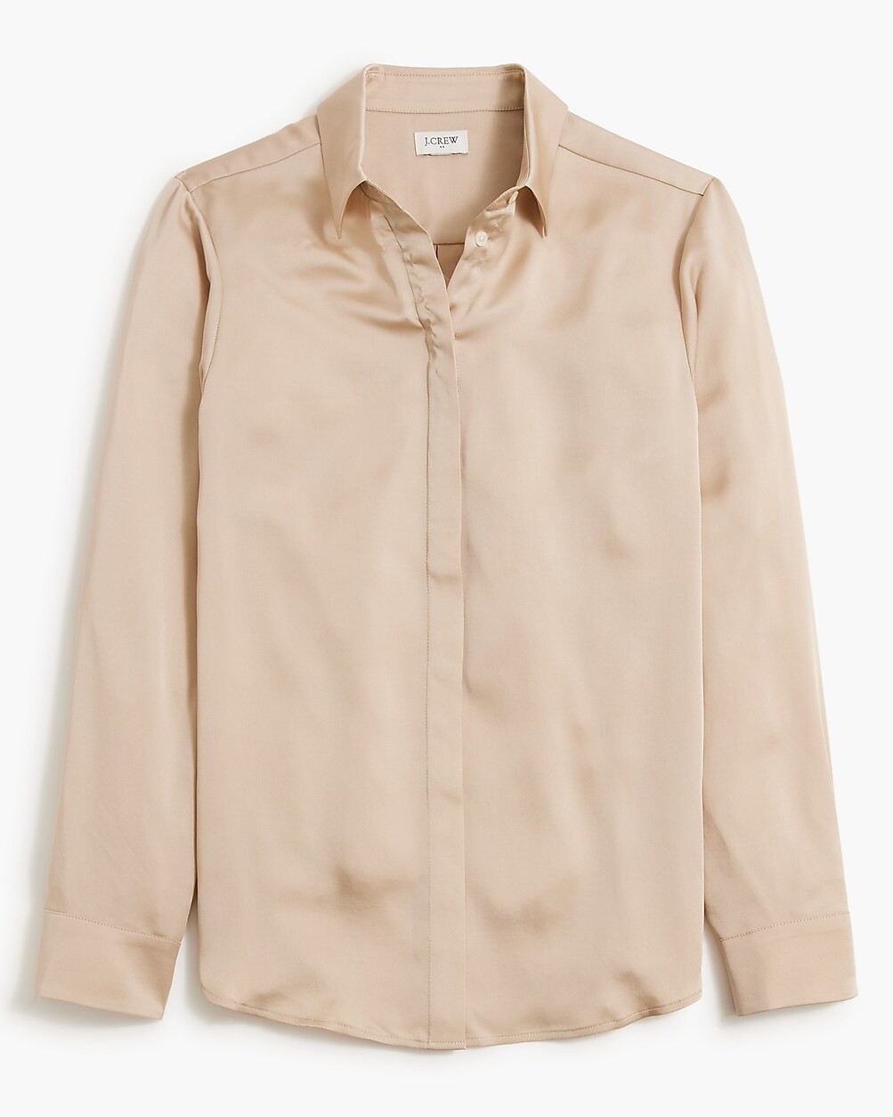 Drapey satin button-up top | J.Crew Factory