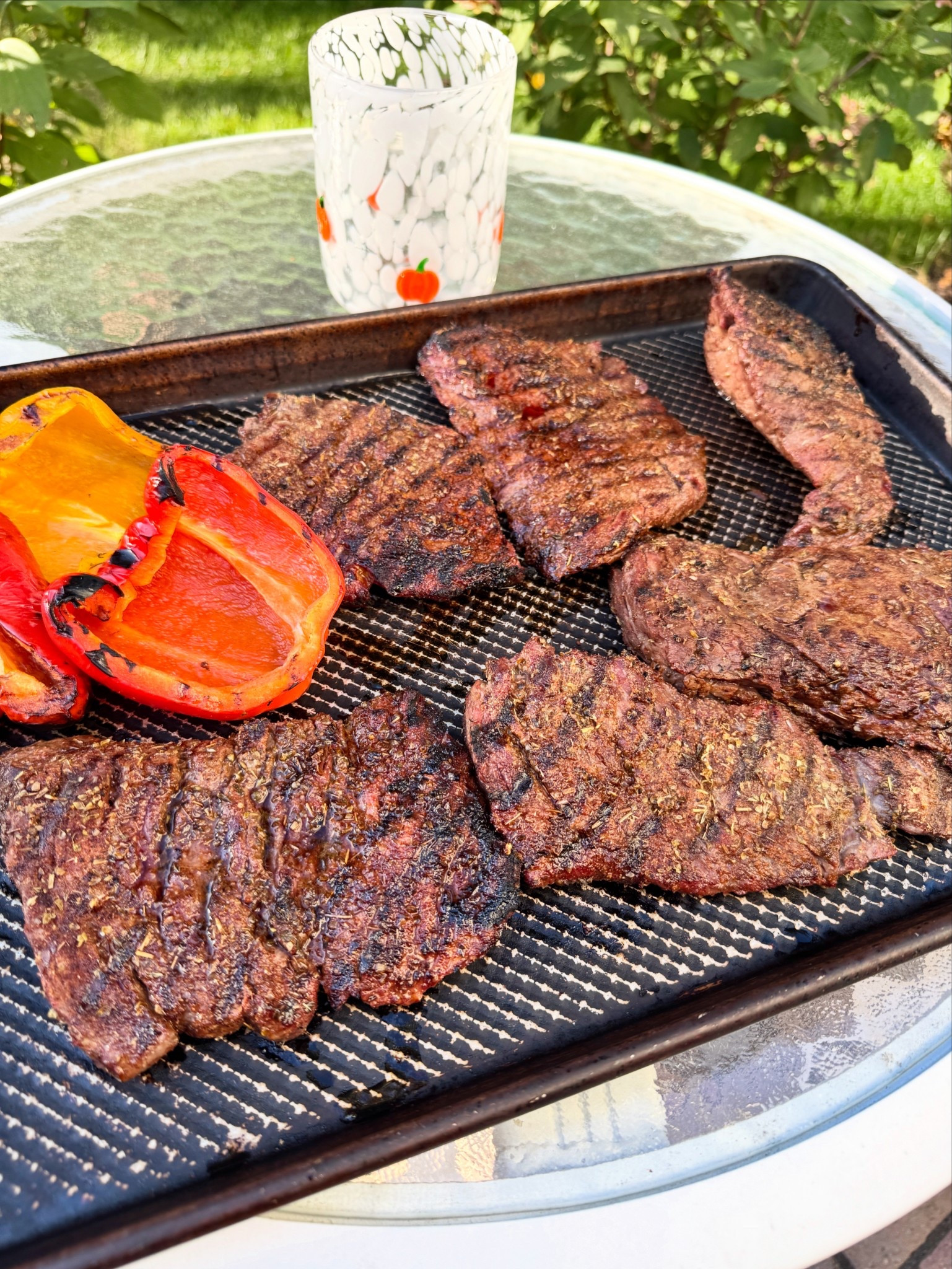 The easiest fajita method, thinly slice after grilling! This sheet pan is 11 years old and shows every inch of its age but hands down the best I’ve worked with. 

#LTKFamily #LTKHome #LTKSeasonal