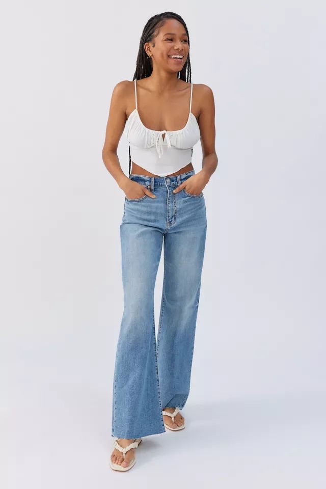 Daze Denim Far Out High-Waisted Wide Leg Jean - Mind Reader | Urban Outfitters (US and RoW)