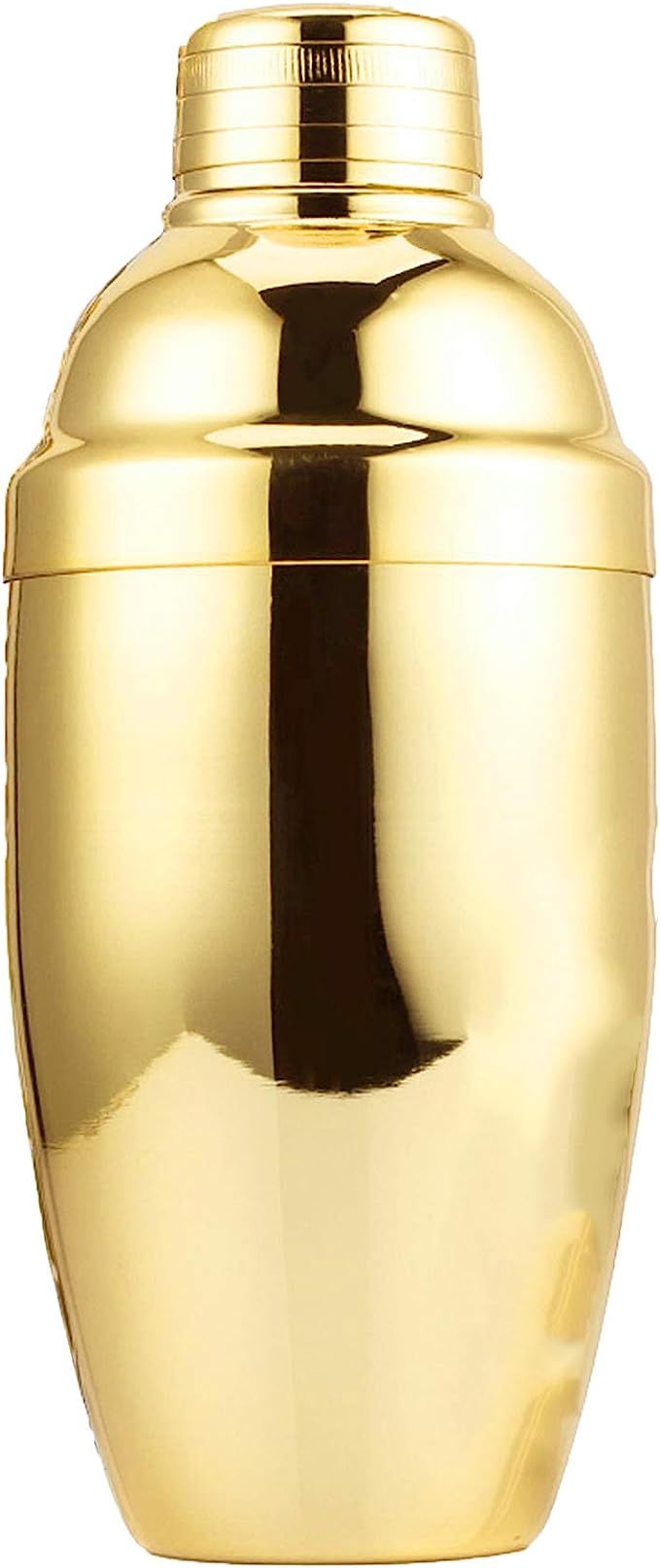 Homestia Gold Cocktail Shaker Martini Mixer Stainless Steel 20oz Drink Shaker with Built-in Strai... | Amazon (US)