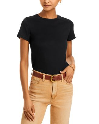 FRAME Fitted Crewneck Tee  | Bloomingdale's Women | Bloomingdale's (US)