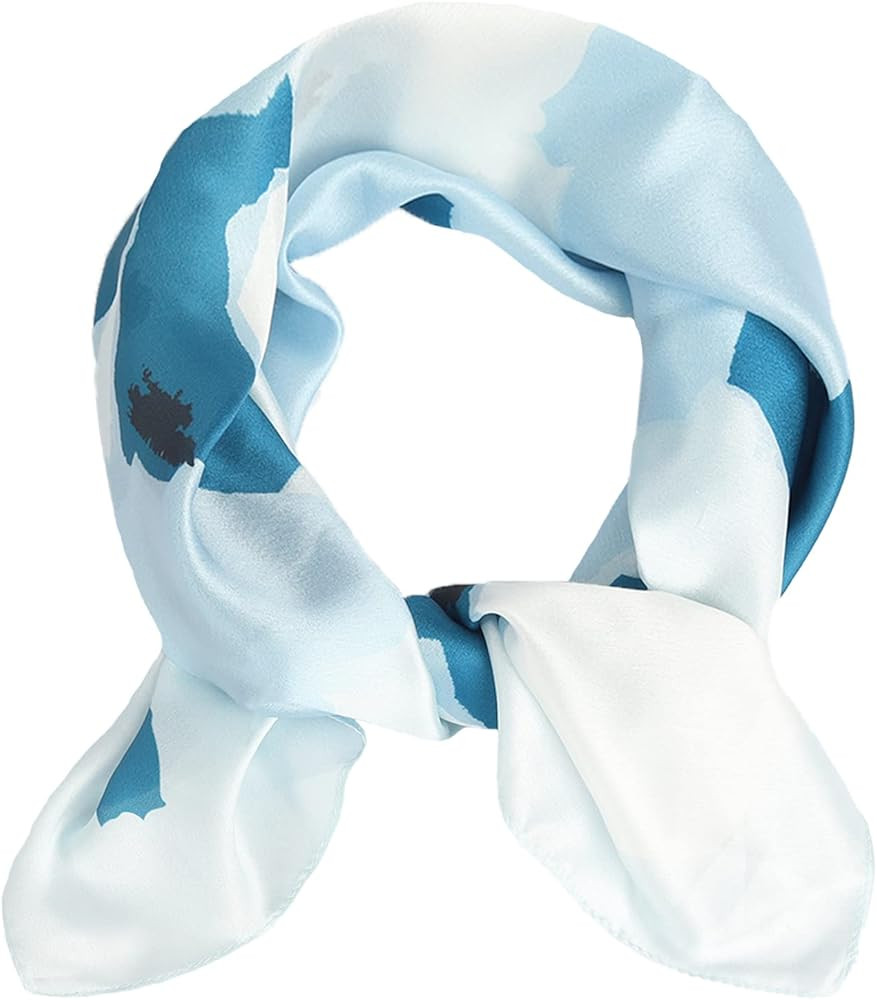 EXTREE Fashion Silky Satin Headscarf for Women Girls: Exquisite Pattern Lightweight Silk Graceful... | Amazon (US)