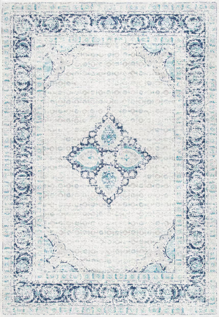 Light Blue Centerpiece Area Rug | Rugs USA