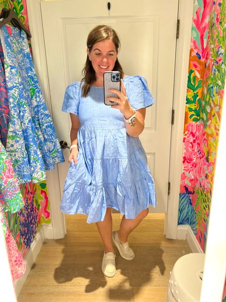 This Lilly linen dress is a dream! It fits TTS, also comes in pink, is super lightweight and is a perfect twirl dress! This is another great option for Easter or even just a staple dress for Spring! 

#LTKstyletip #LTKFind #LTKSeasonal