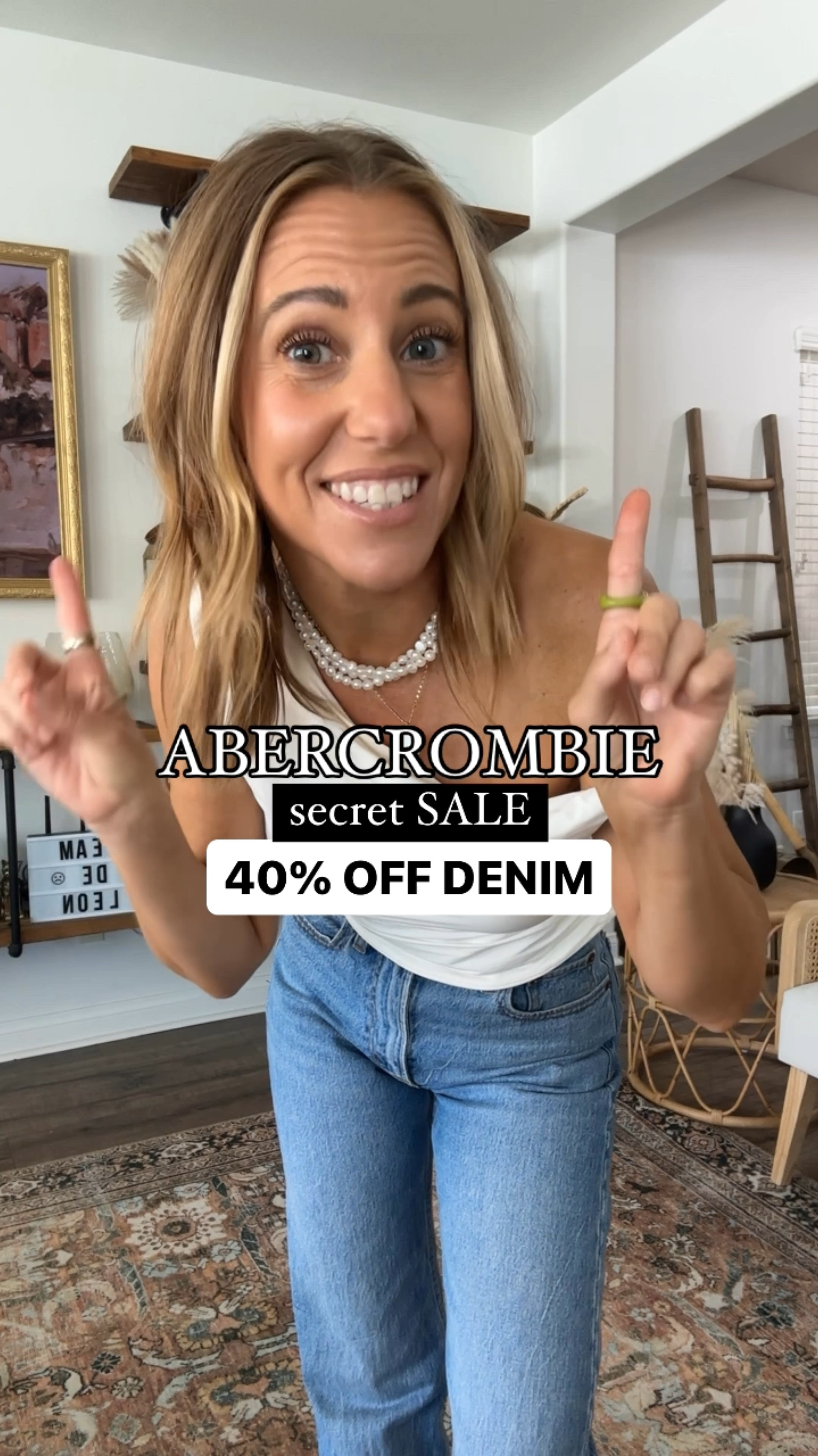 Abercrombie secret sale
40% off denim 
High rise relaxed fit jeans
Wearing size 23 R
My exact wash is MEDIUM WITH RAW HEM❤️


#LTKFindsUnder50 #LTKFindsUnder100 #LTKSaleAlert