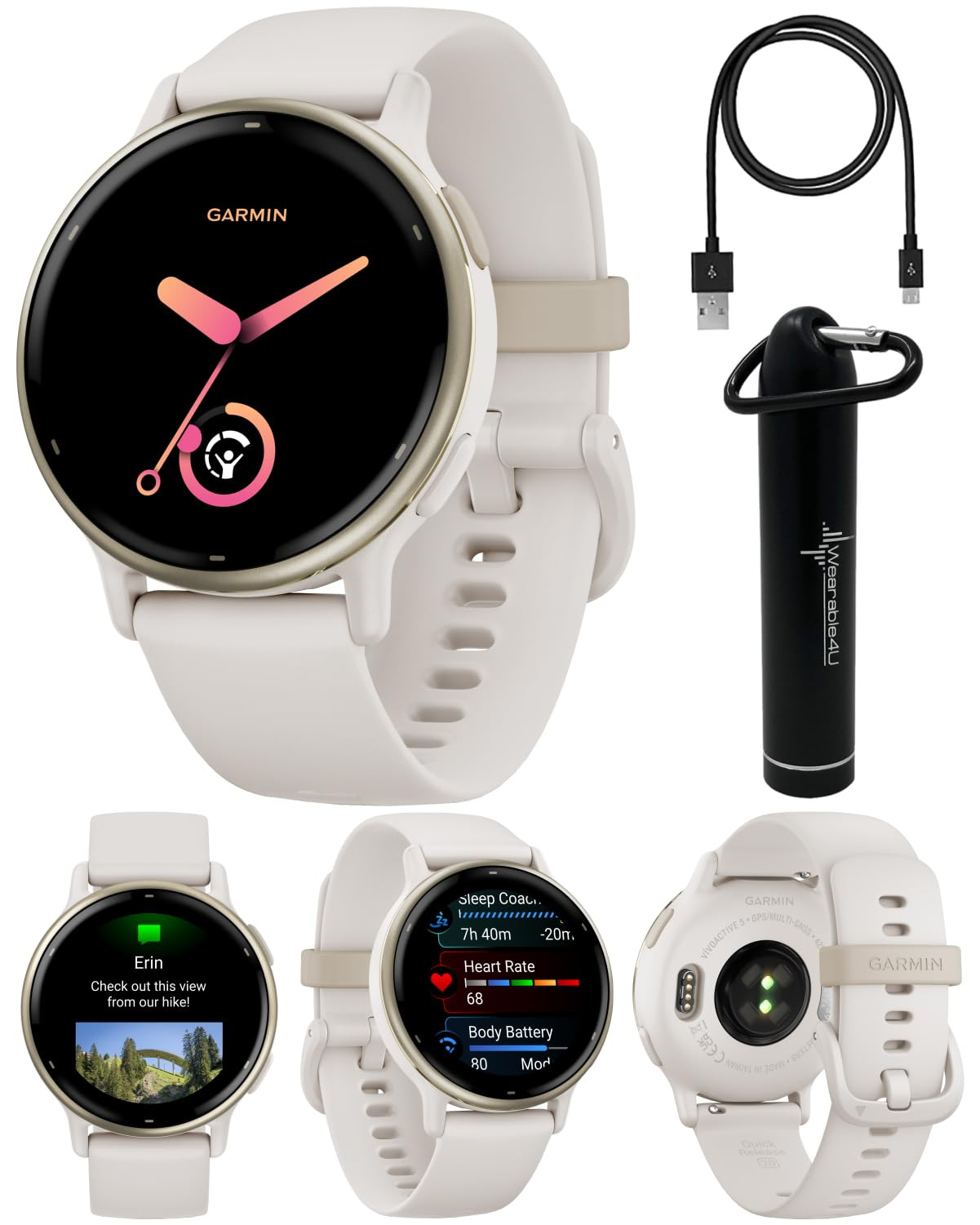 Wearable4U Garmin Vivoactive 5 Health and Fitness GPS Smartwatch, 1.2 in AMOLED Display, Up to 11... | Amazon (US)