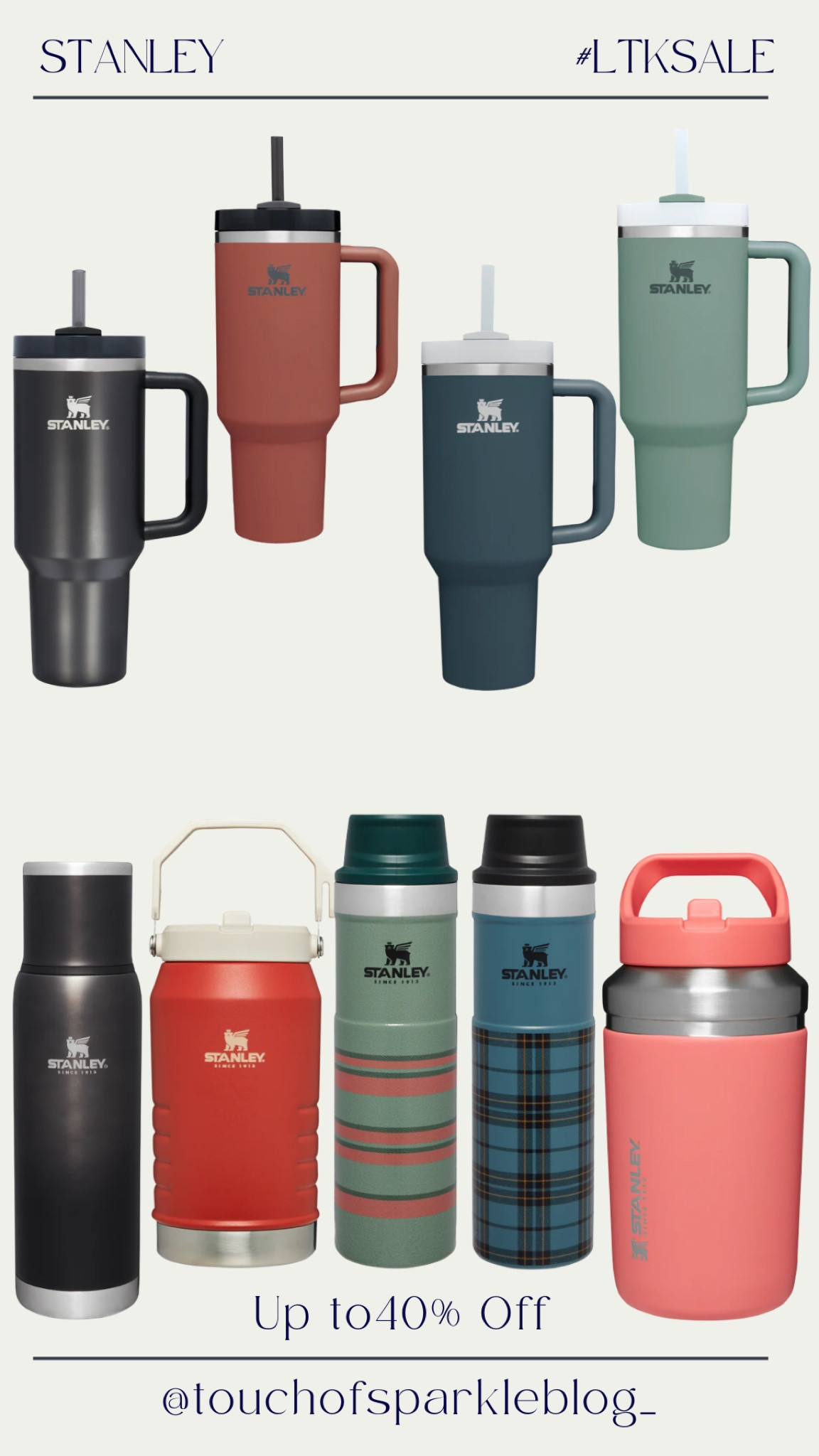 LTK Sale Is Here!! 

Stanley has up to 40% off!!

#LTKSale 

#LTKstyletip #LTKsalealert