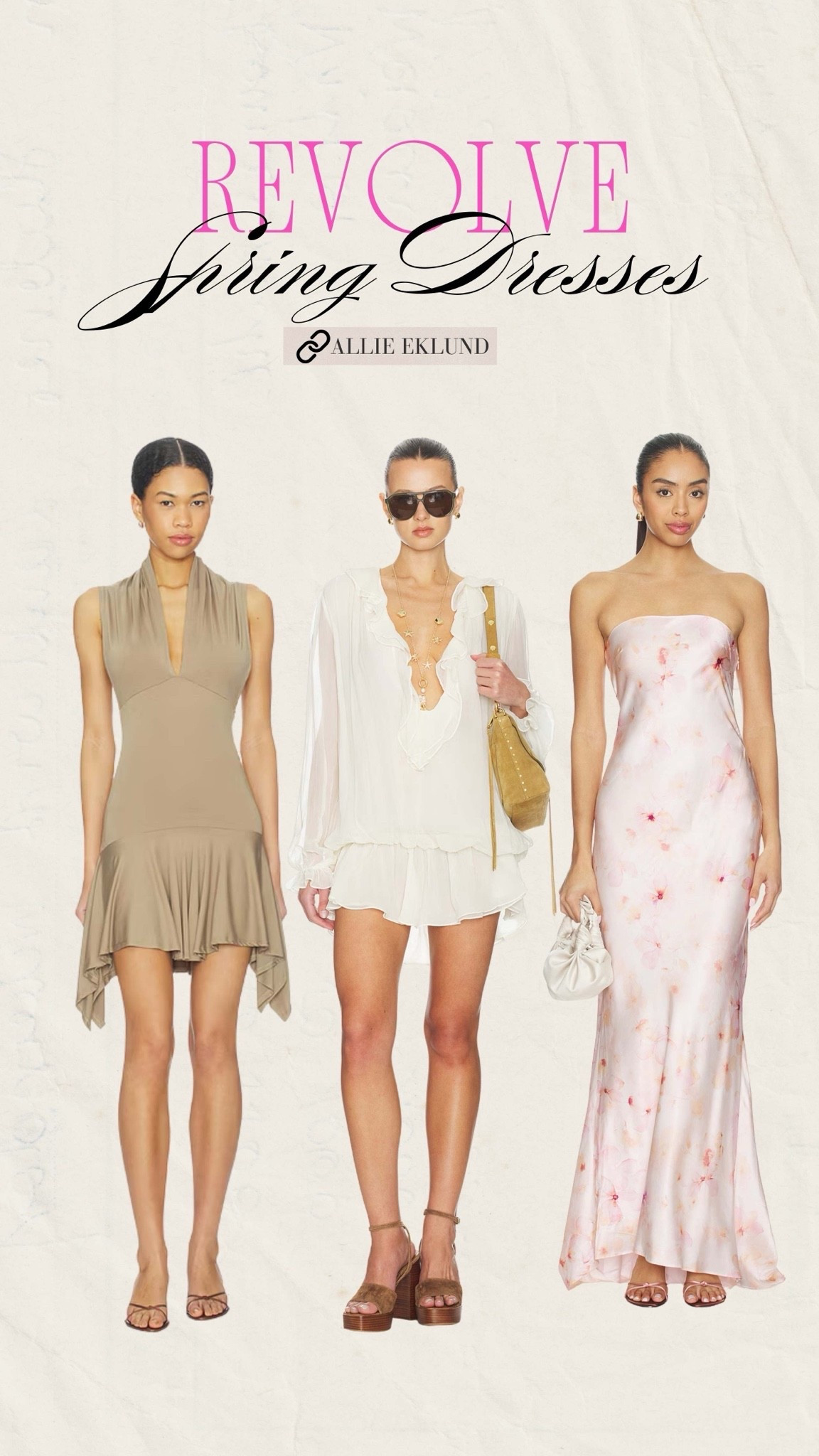 Spring dresses perfect for transitioning into summer! 🫖 So many cute options on revolve right now!!

I’d go with size XS in their dresses 

#ltkdresses #springdress #revolve

#LTKootd