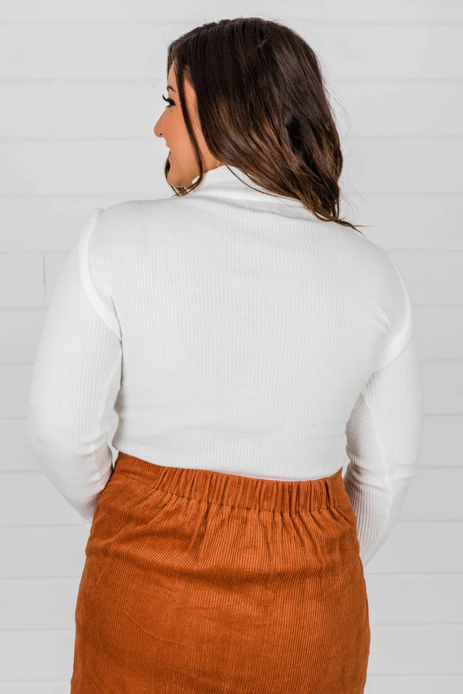 Frilled For Fall Ivory Blouse | The Pink Lily Boutique