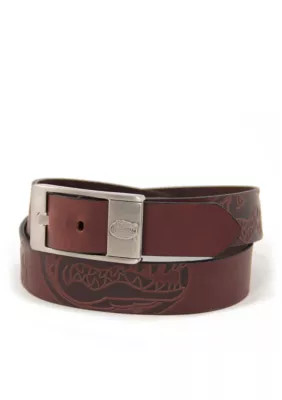 Eagles Wings Men's NCAA Florida Gators Brandished Leather Belt, Brown, 32 | Belk